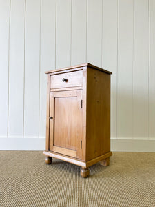 A Charming English Pine Nightstand c1890