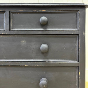An Ebonized English Pine Chest of Drawers Dresser c1890