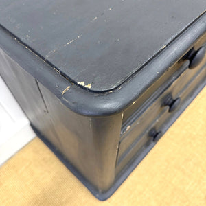 An Ebonized English Pine Chest of Drawers Dresser c1890