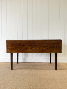 An Early English Country Oak Drop Leaf Table with Drawer c1800