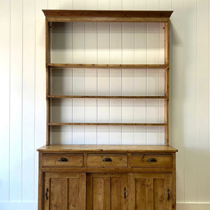 A 19th Century Monumental Pine Welsh Kitchen Dresser 9ft Tall or Hutch