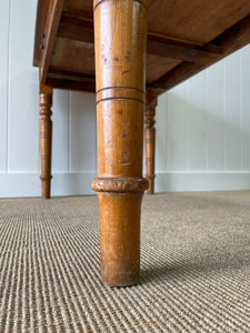 Antique English Country Pine Desk or Library Table c1890