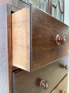 A Early 19th Century English Oak Diminutive Bookcase