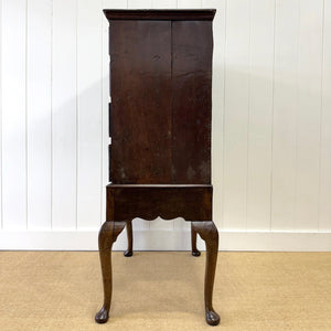 An Antique George II Oak Chest on Stand c1780