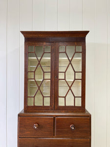 A Early 19th Century English Oak Diminutive Bookcase