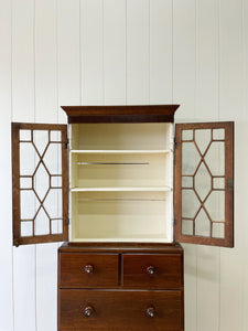 A Early 19th Century English Oak Diminutive Bookcase