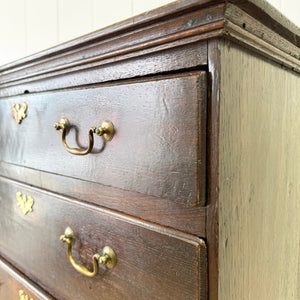 An Antique George II Oak Chest on Stand c1780