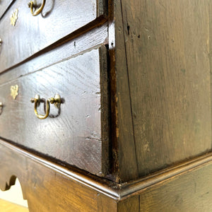 An Antique George II Oak Chest on Stand c1780