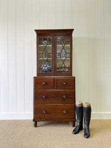A Early 19th Century English Oak Diminutive Bookcase