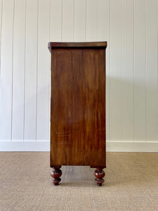 An Antique English Mahogany Chest of Drawers c1890