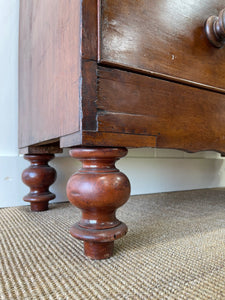 An Antique English Mahogany Chest of Drawers c1890