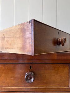 An Antique English Mahogany Chest of Drawers c1890