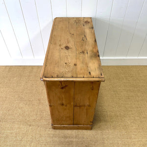 An Antique English Pine Chest of Drawers Dresser c1890