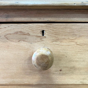 An Antique English Pine Chest of Drawers Dresser c1890