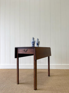 A Georgian English Mahogany Country-Made Pembroke table c1800