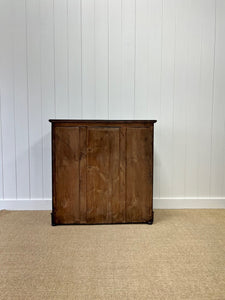 A Large English Ebonized Pine Black Chest of Drawers Dresser c1890