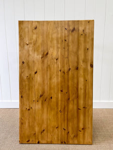 A Vintage English Country Waxed Pine 5ft Dining Harvest Table