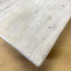 Antique English Bleached Country Oak 7ft Refectory Style Table
