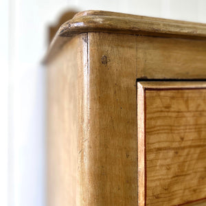 An Antique English Pine Chest of Drawers Dresser Tulip Feet c1890