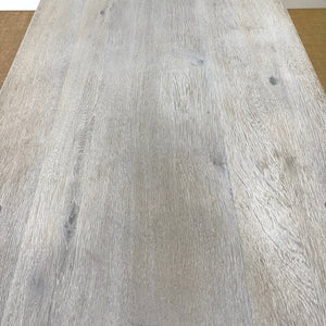 Antique English Bleached Country Oak 7ft Refectory Style Table