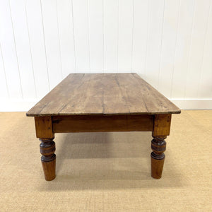 An Antique English Country Pine Coffee Table