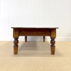 An Antique English Country Pine Coffee Table