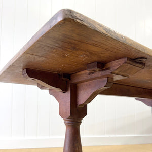A Large Antique 10 ft English Oak Hunt Table or Console Table