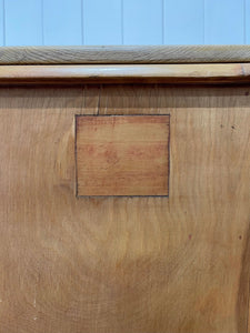 An Antique English Pine Chest of Drawers Dresser with Brass Ring Hardware  c1890