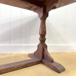 A Large Antique 10 ft English Oak Hunt Table or Console Table