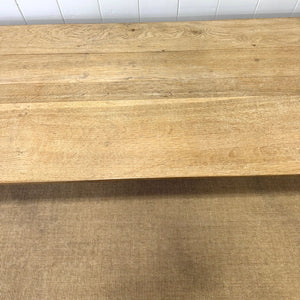 A Large Antique 10 ft English Oak Hunt Table or Console Table
