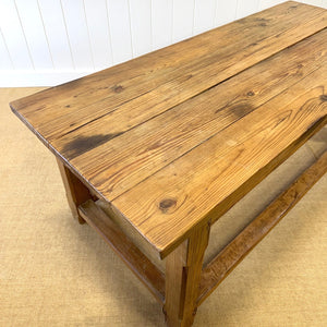 English Country 7ft Pine Refectory Farmhouse Table