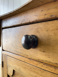 An English Pine Cupboard Sideboard c1890