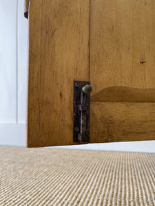 An English Pine Cupboard Sideboard c1890