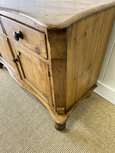 An English Pine Cupboard Sideboard c1890
