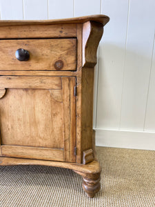 An English Pine Cupboard Sideboard c1890