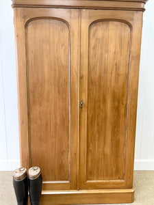 An English Country Pine Wardrobe c1890