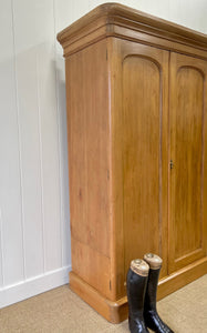 An English Country Pine Wardrobe c1890