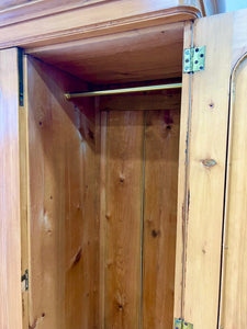 An English Country Pine Wardrobe c1890
