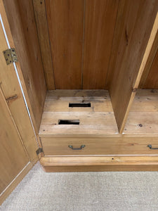 An English Country Pine Wardrobe c1890