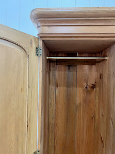 An English Country Pine Wardrobe c1890