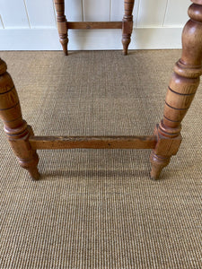 An Antique English Country Pine Console Table with Drawers c1900