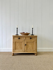 An English Pine Cupboard Sideboard c1890