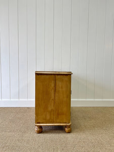 An English Pine Cupboard Sideboard c1890