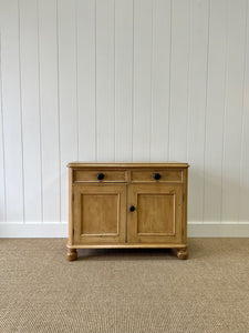 An English Pine Cupboard Sideboard c1890