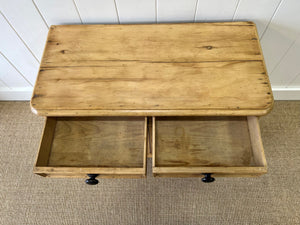 An English Pine Cupboard Sideboard c1890