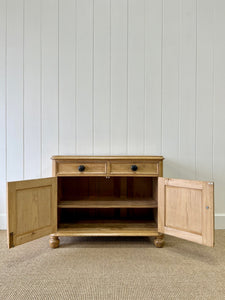 An English Pine Cupboard Sideboard c1890