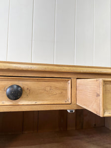 An English Pine Cupboard Sideboard c1890
