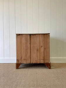 An Antique English Pine Chest of Drawers Dresser with Oval Brasses c1890