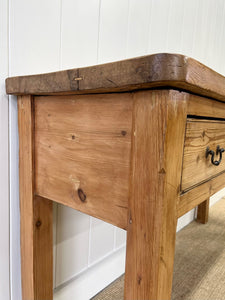 An Antique English Country Pine Sideboard or Server c1880
