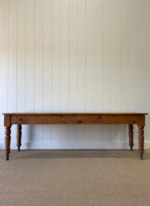 An Antique English Country Pine 8ft Sideboard or Server c1880